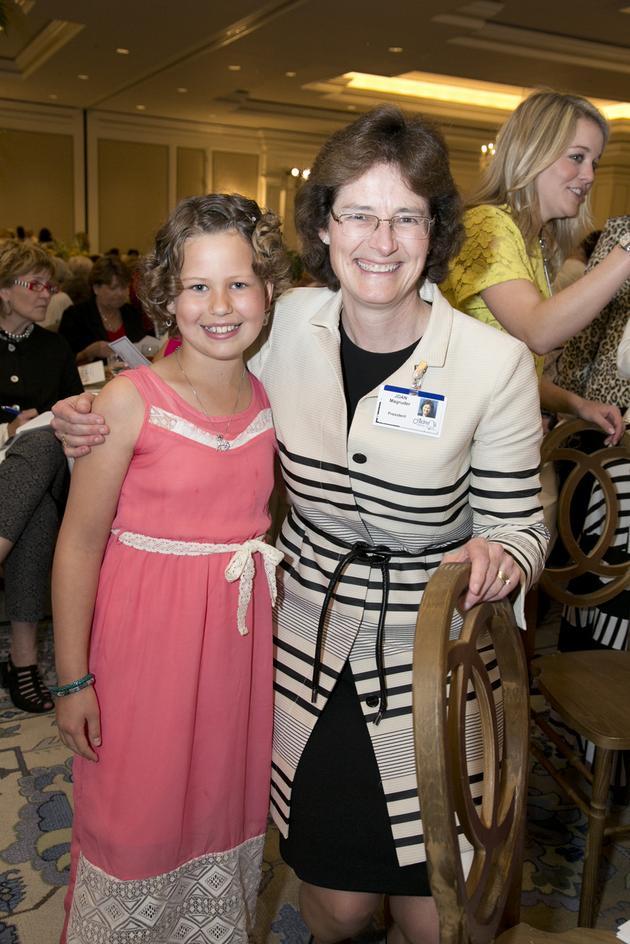 Katie, Friends president Joan Macgruder