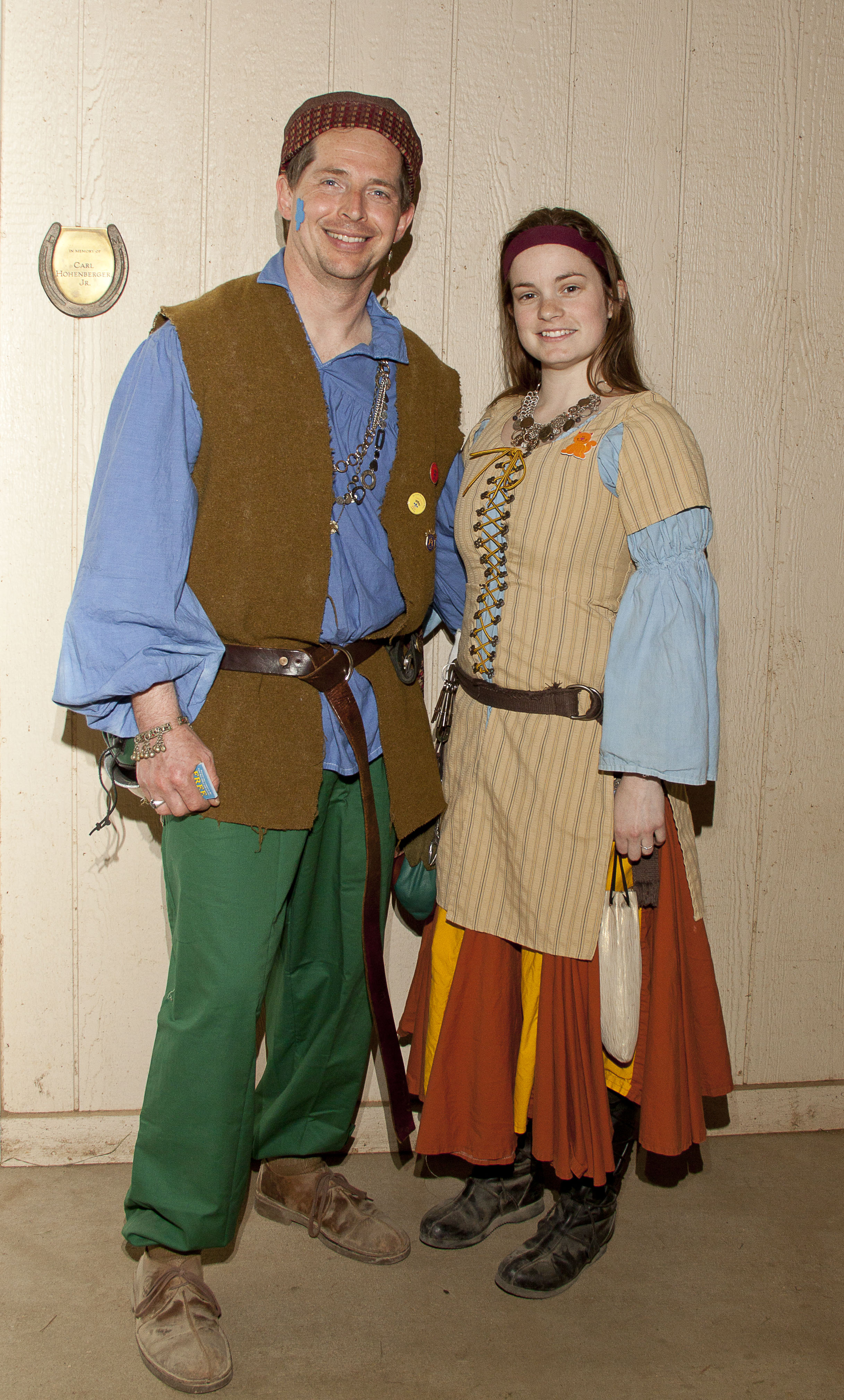 Renaissance Fair actors Gareth Davies, Emily Johnson