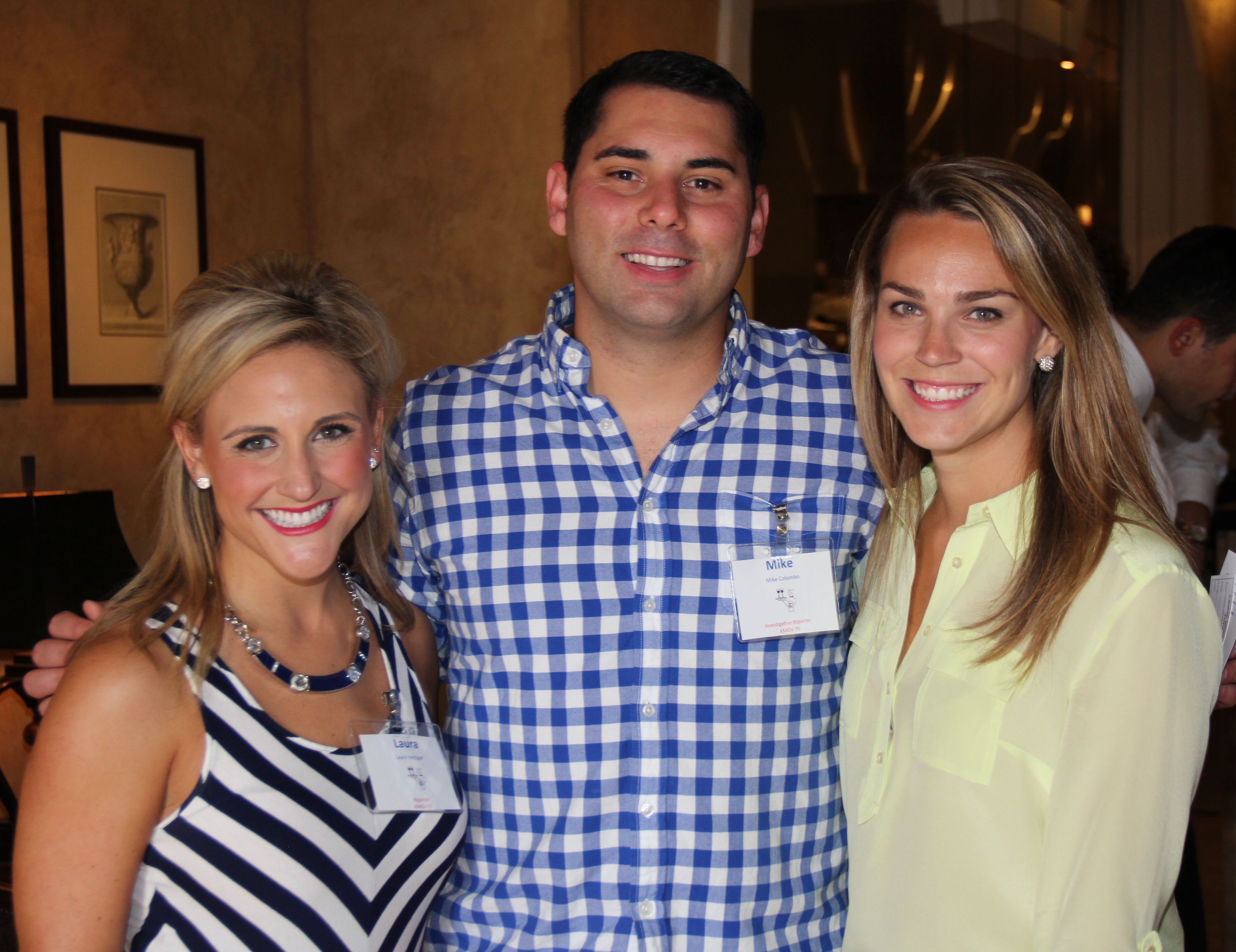 KMOV News 4 reporters Laura Hettiger, Mike Colombo, Kelly Davis