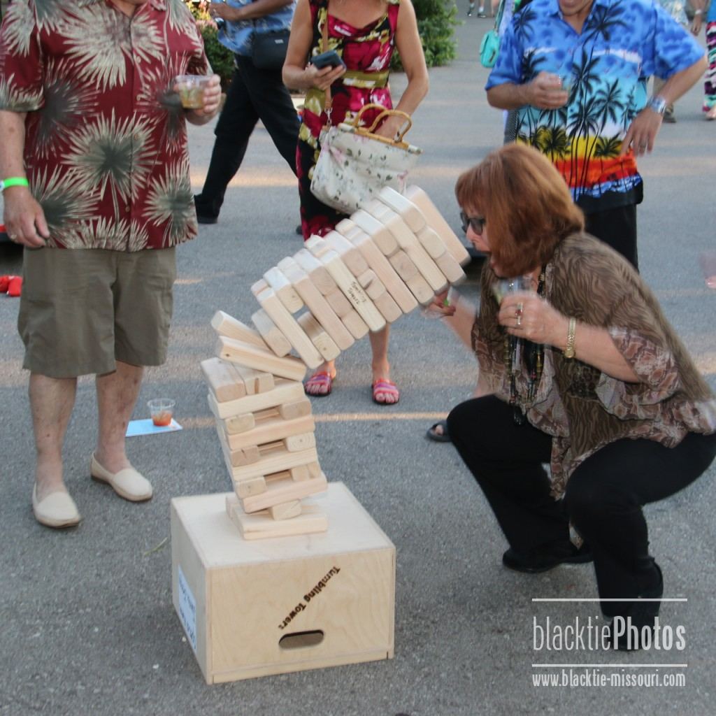 Life sized Jenga game